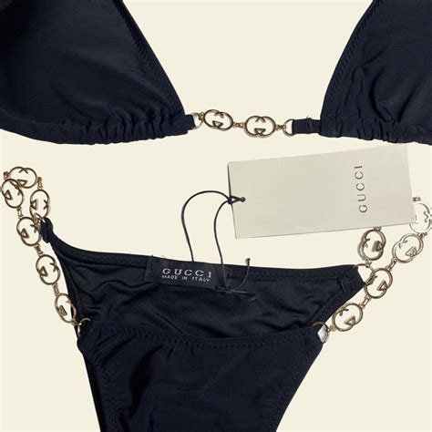 gucci shoe strings|gucci bikini chain.